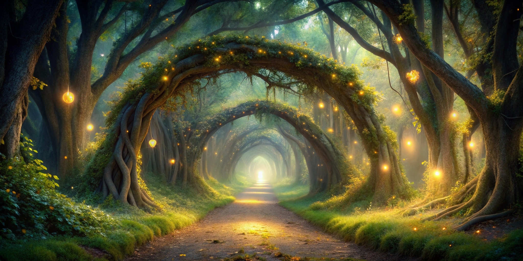 Magical forest background