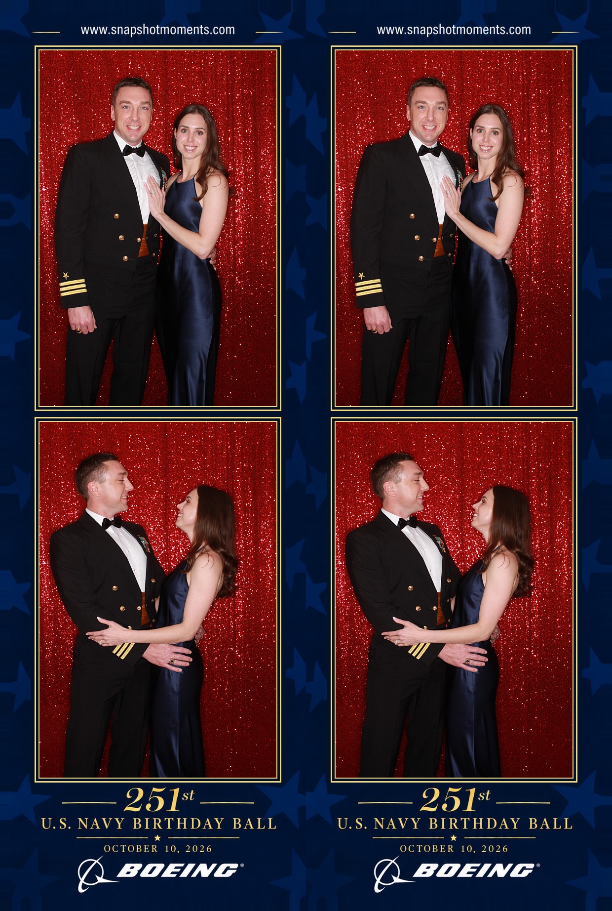Two-photo Navy Ball Boeing strip